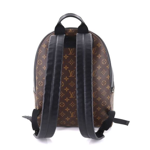 Louis Vuitton Monogram Macassar Josh NV Backpack Rucksack Brown Black - Picture 2 of 8